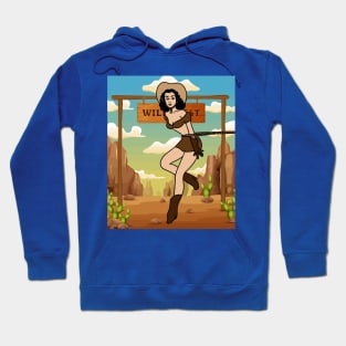 Retro Wild West Cowboys Rodeo Hoodie